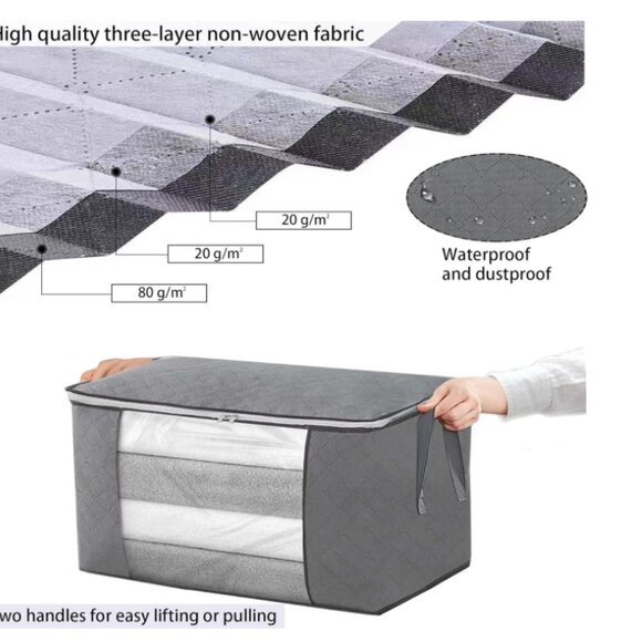FOLDABLE CLOSET ORGANIZER BIN - Picture 4 of 4